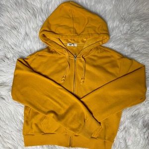 Full zip Cropped sweater